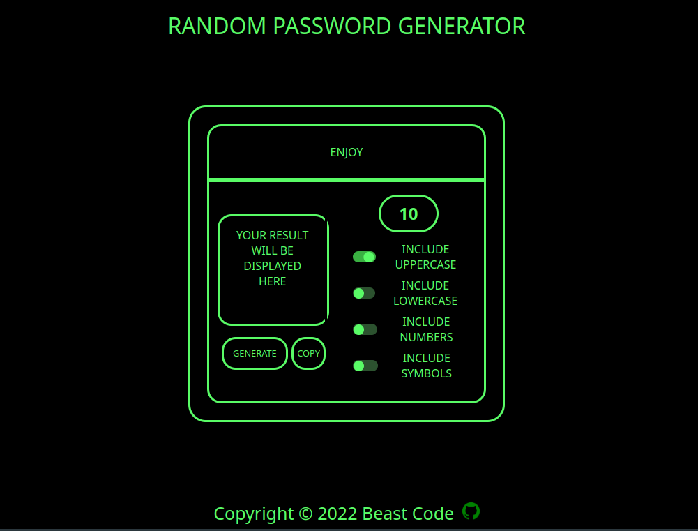 project-password-generator